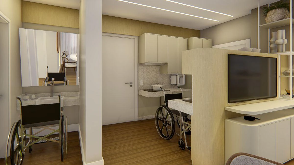 Furnished 137 m² apartment with a glassed-in balcony — photo 23