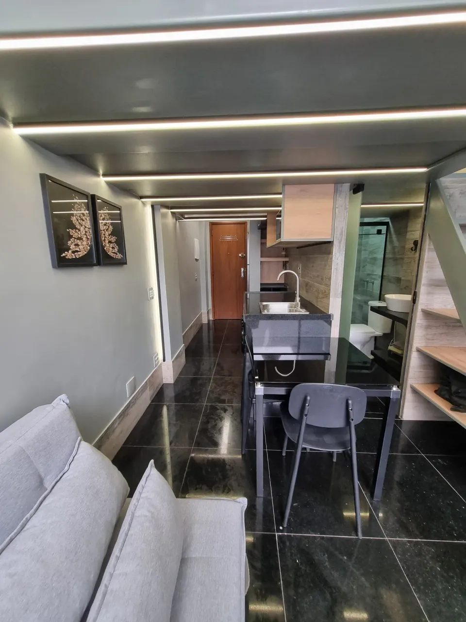 Loft mobiliado com 1 dormitório e cozinha compacta — photo 8