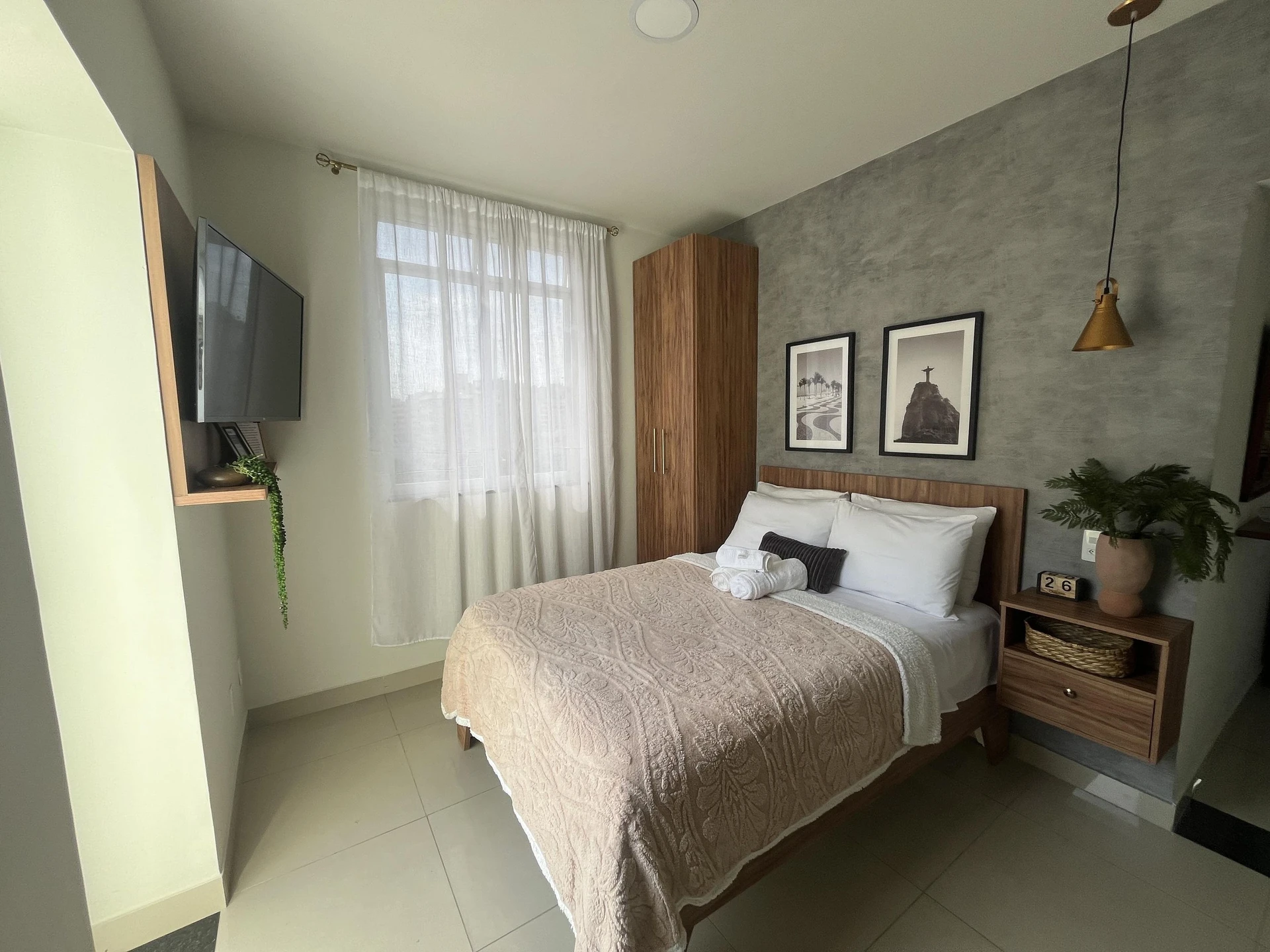 Furnished studio, 30 m², with a washing machine