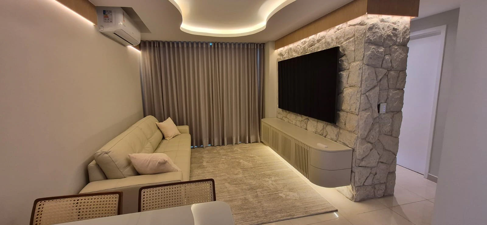 Apartamento mobiliado, 55 m², com piscina privativa