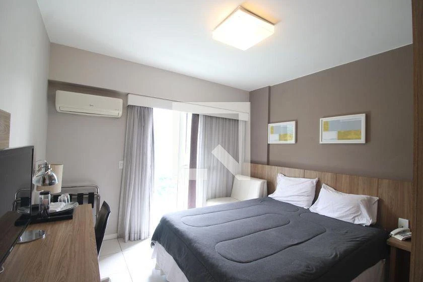 30 m² kitnet apartment with balcony and 1 bedroom