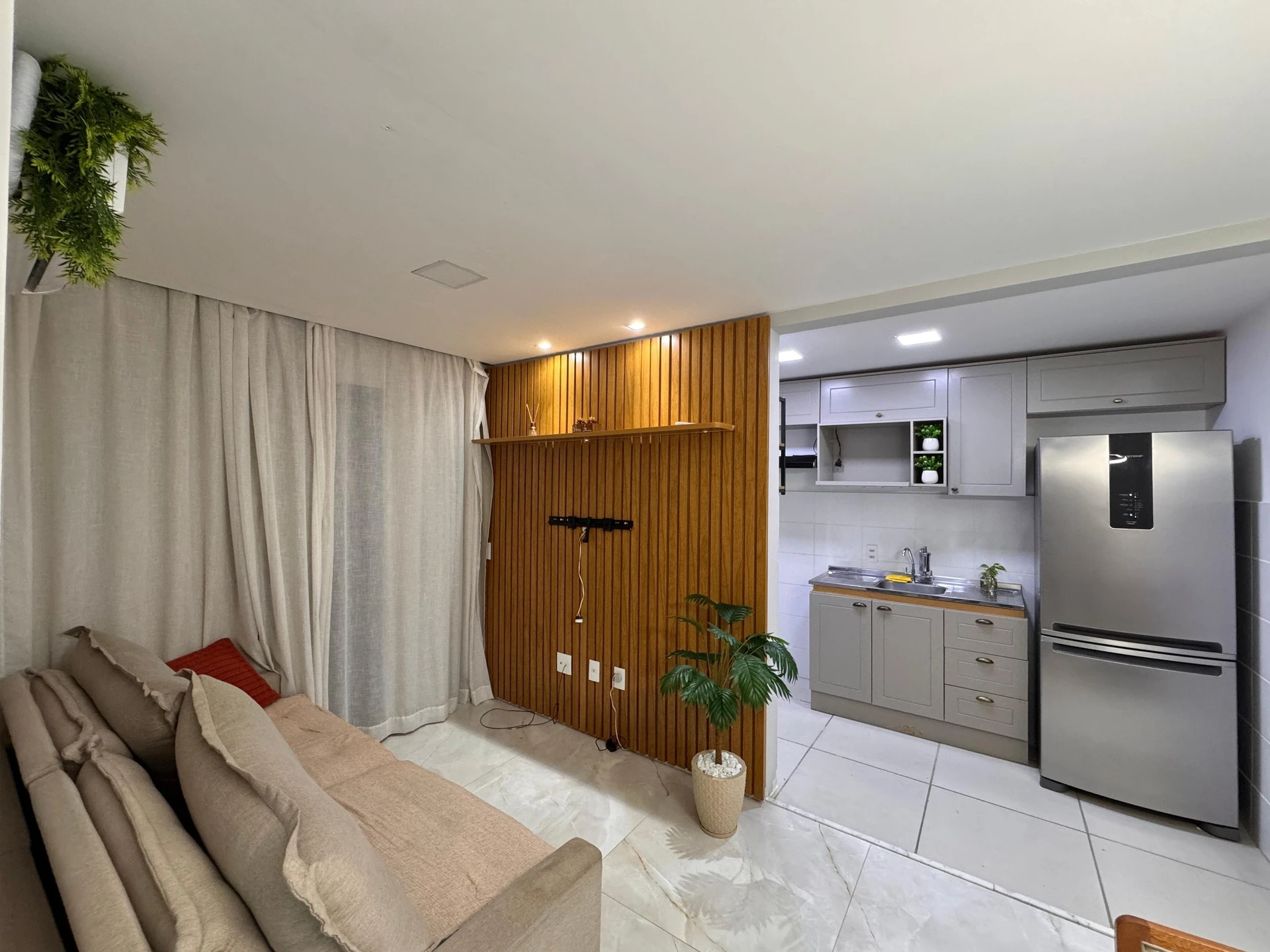 Home office in a 2-bedroom apartment, 58 m²