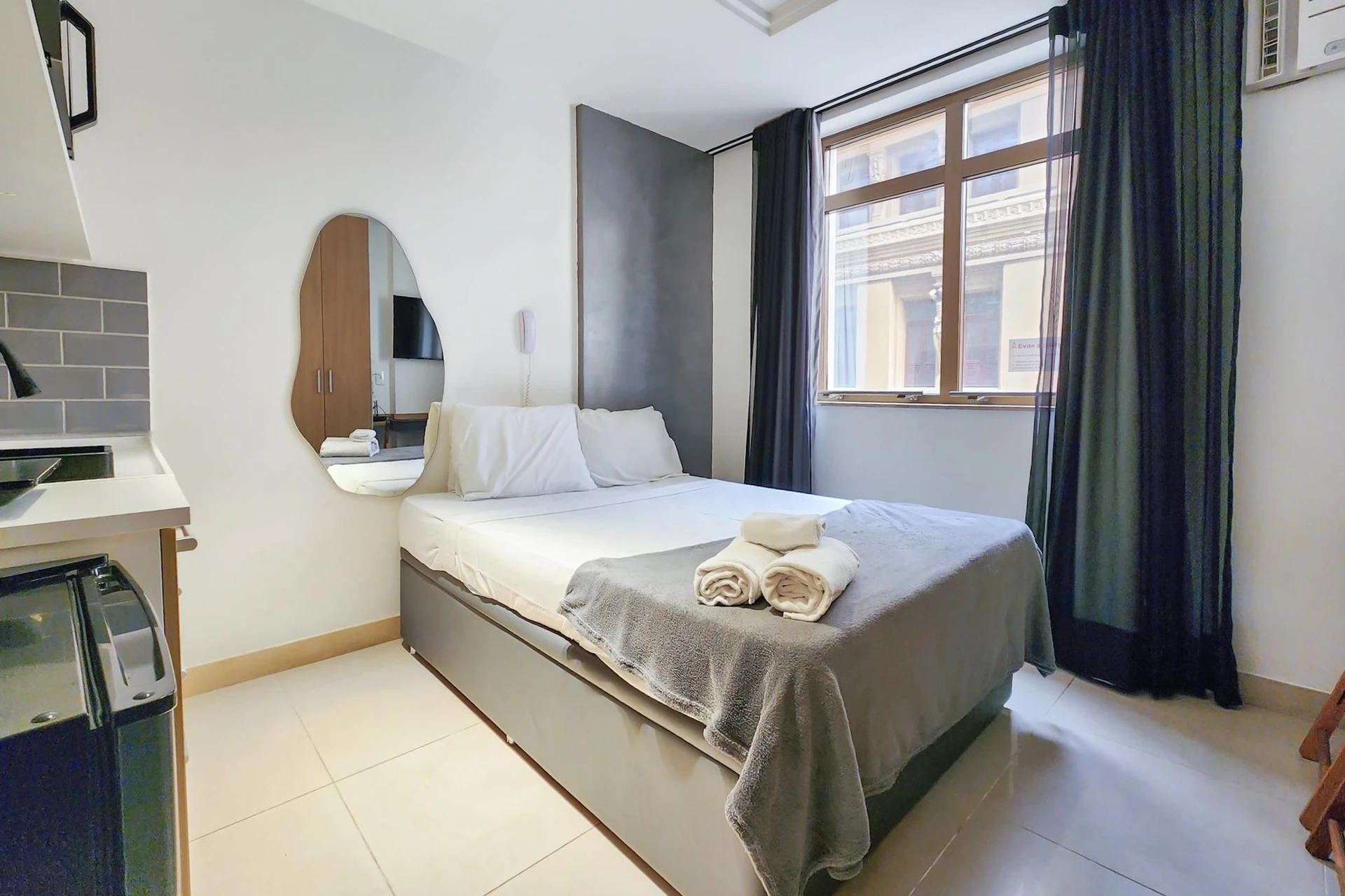 Estudio amueblado con 1 dormitorio y parrilla en la terraza — photo 13