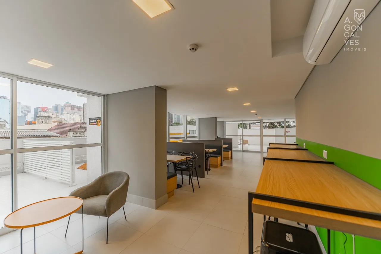 Studio mobiliado de 28 m², 1 quarto e varanda de vidro — photo 15