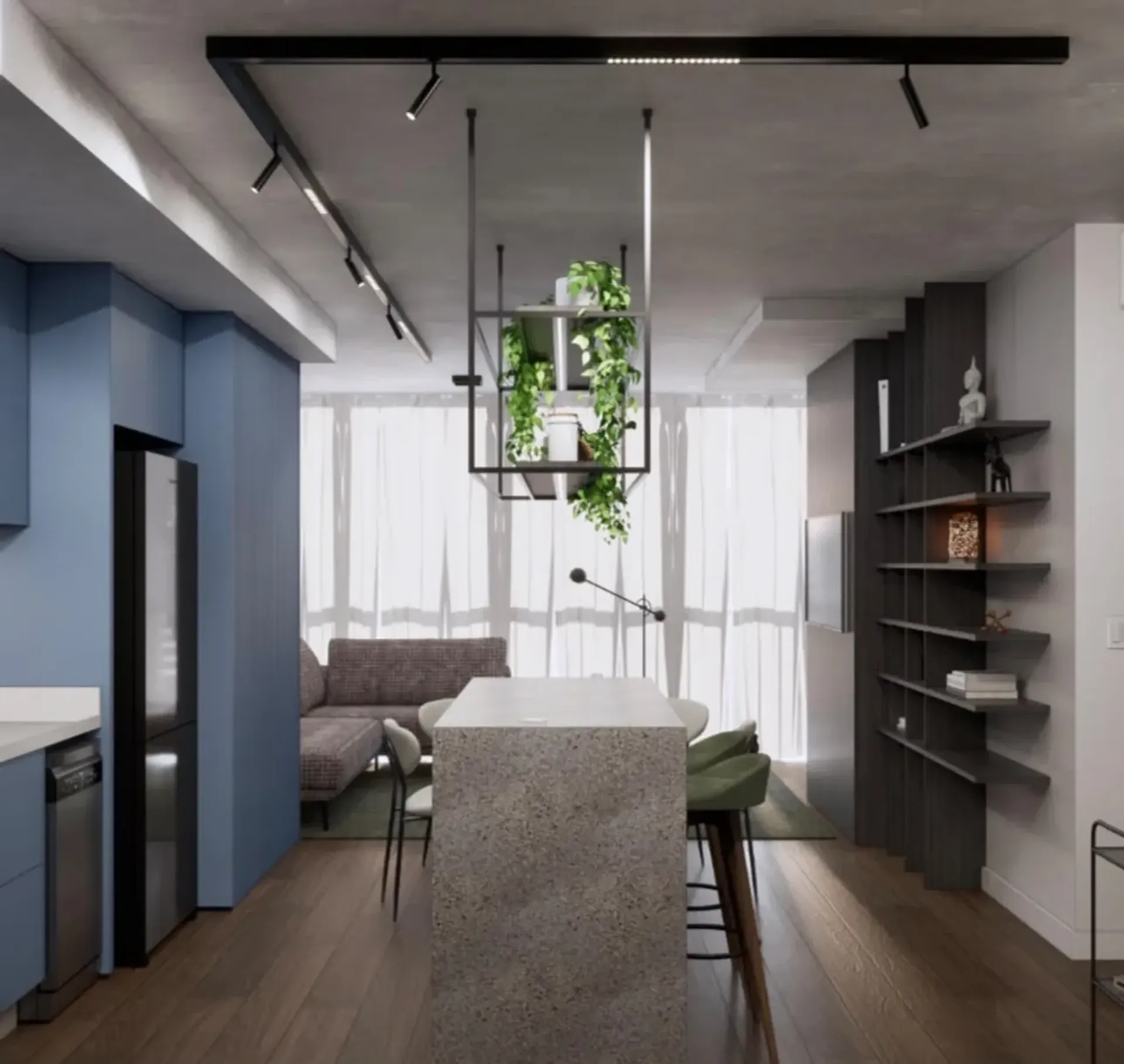 2 quartos e janelas do piso ao teto: apartamento de 84 m² — photo 14