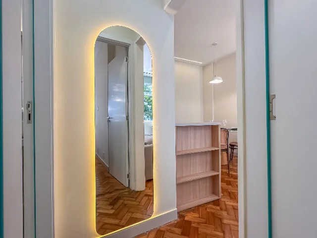 One-bedroom apartment with a washing machine — photo 19