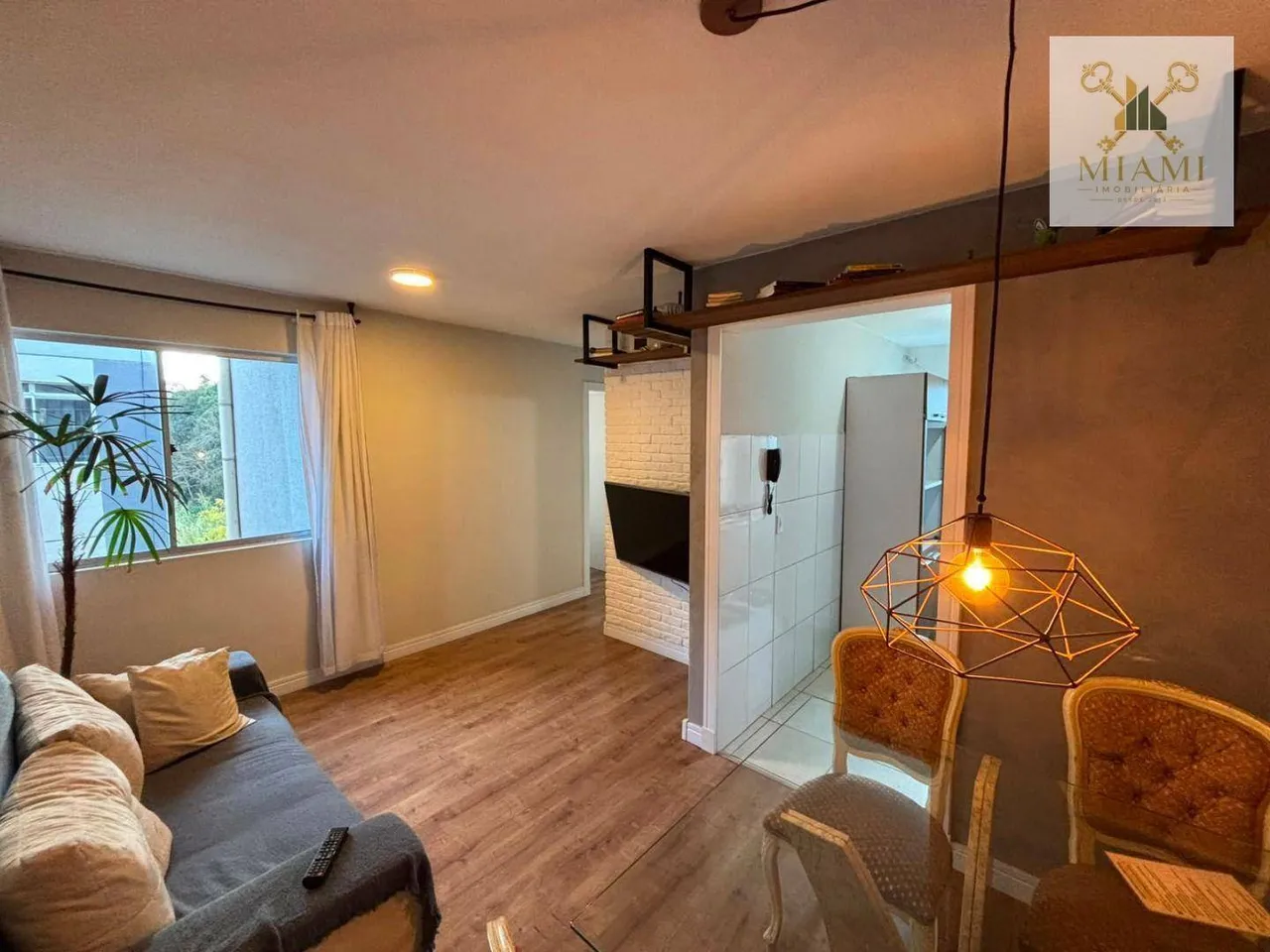 2-bedroom rental apartment with open-plan kitchen and parking