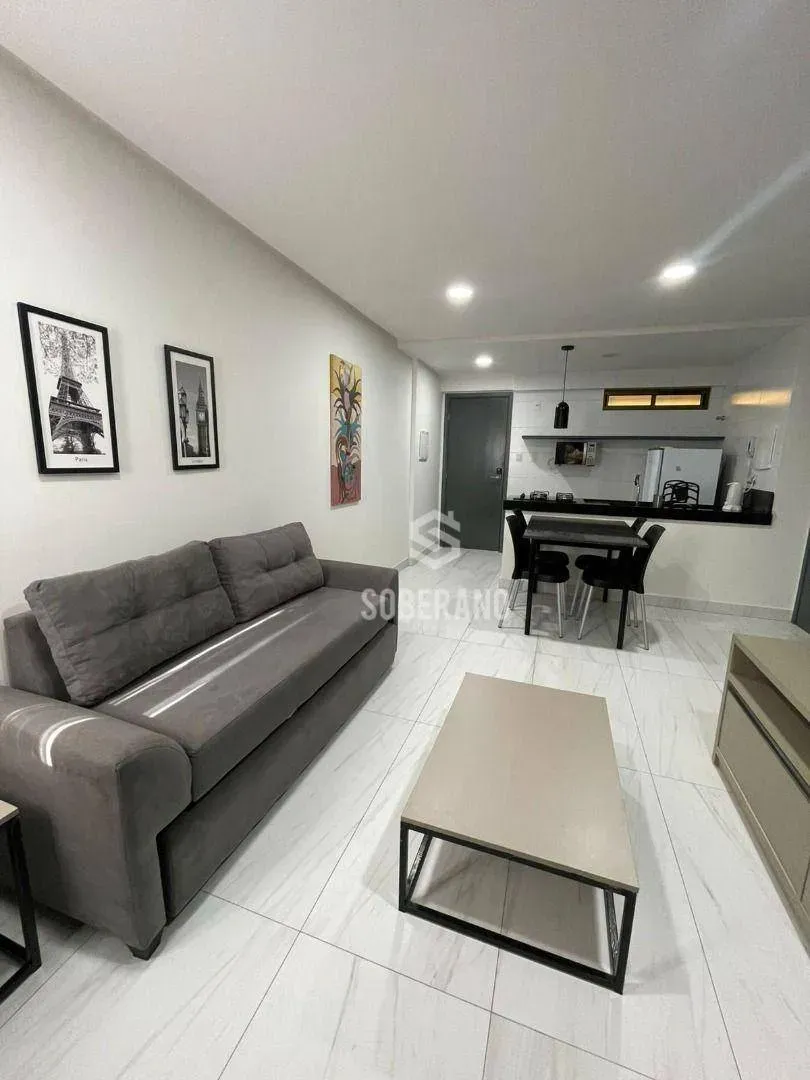 Apartamento de 1 dormitorio con cocina abierta y 42 m²