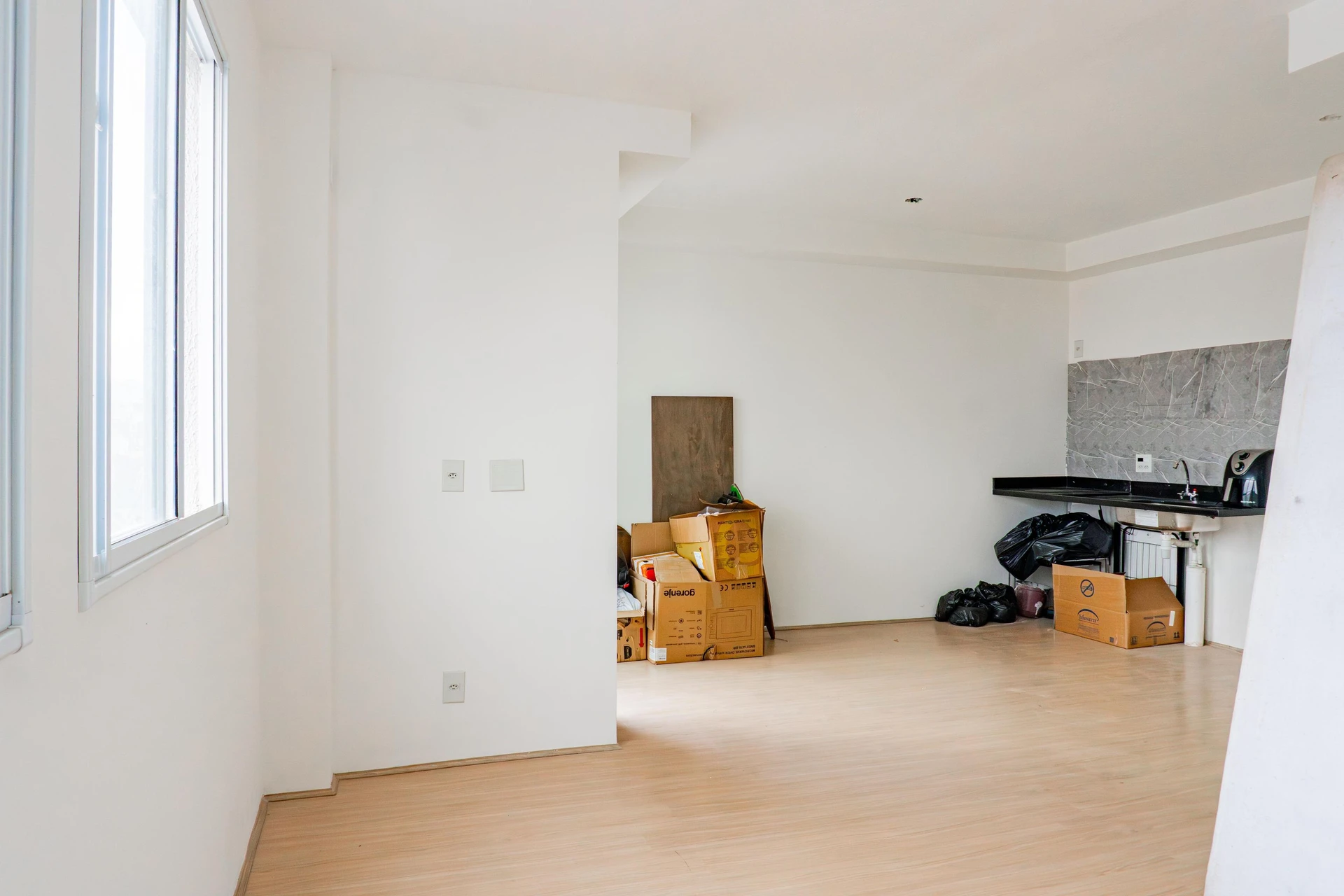 Apartamento de 1 quarto com varanda e cozinha integrada — photo 10
