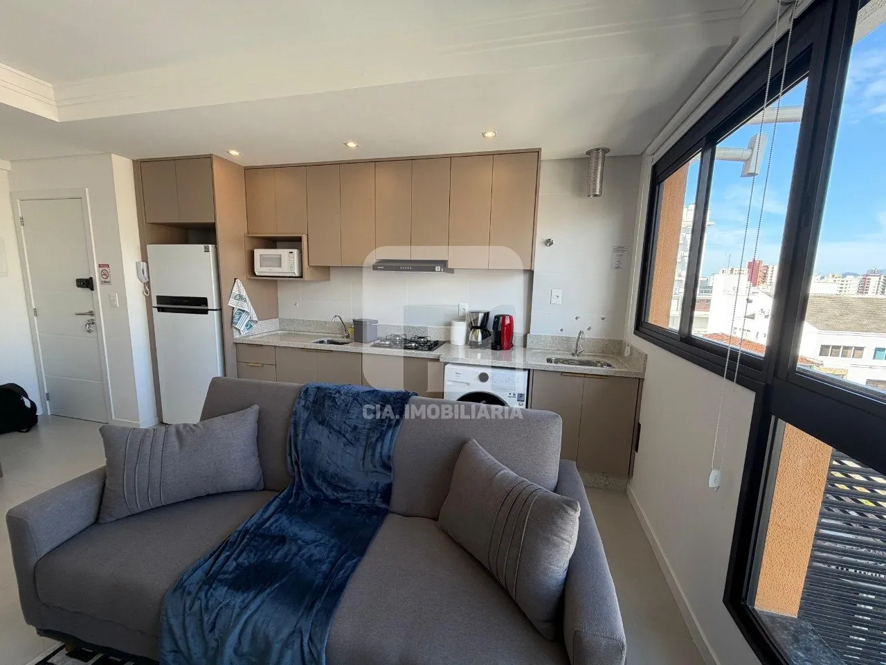 Studio mobiliado de 40 m² com cozinha americana — photo 8
