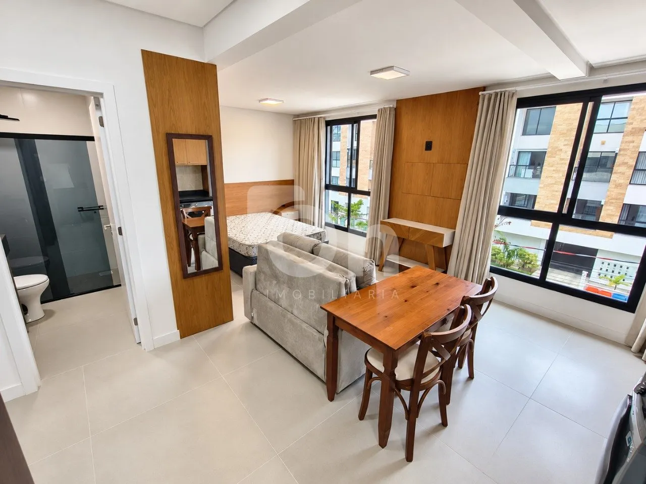Furnished studio in a building with a gym — photo 15
