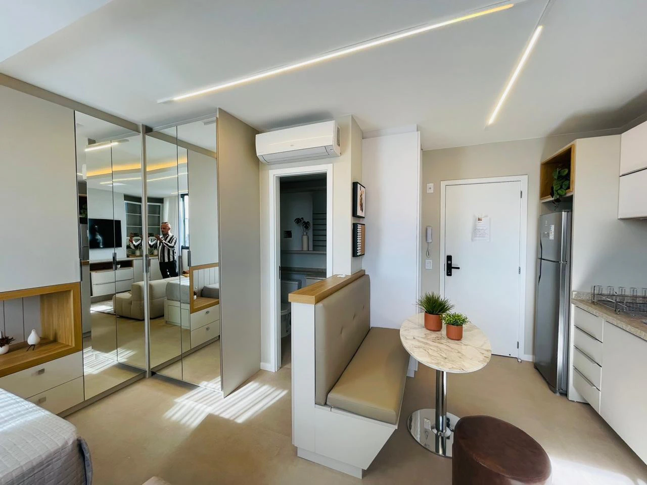 Furnished apartment, 30 m², with a washing machine — photo 6