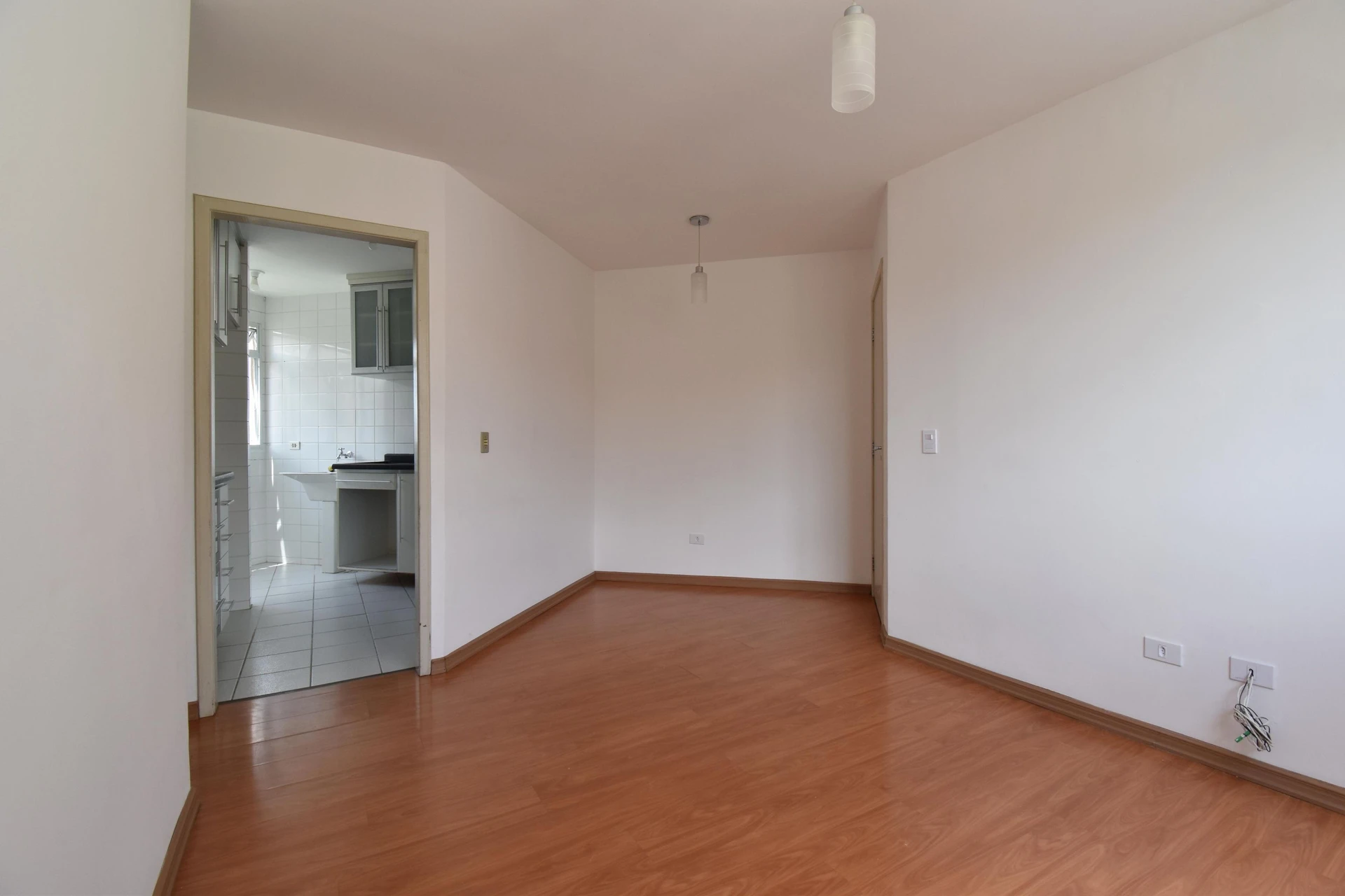 Wood or laminate floors in a 3-bedroom apartment, 53 m² — photo 22