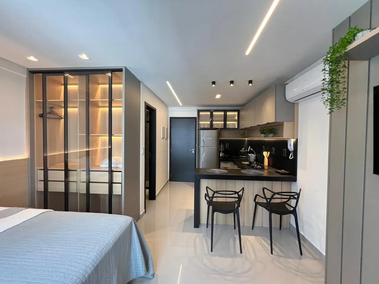 Furnished studio with 1 bedroom and 26 m²