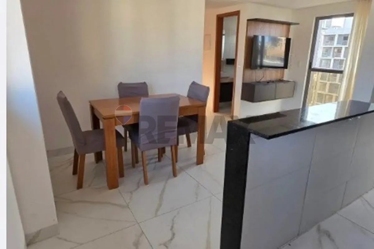 59 m² apartment with 2 bedrooms and open-plan kitchen — photo 12
