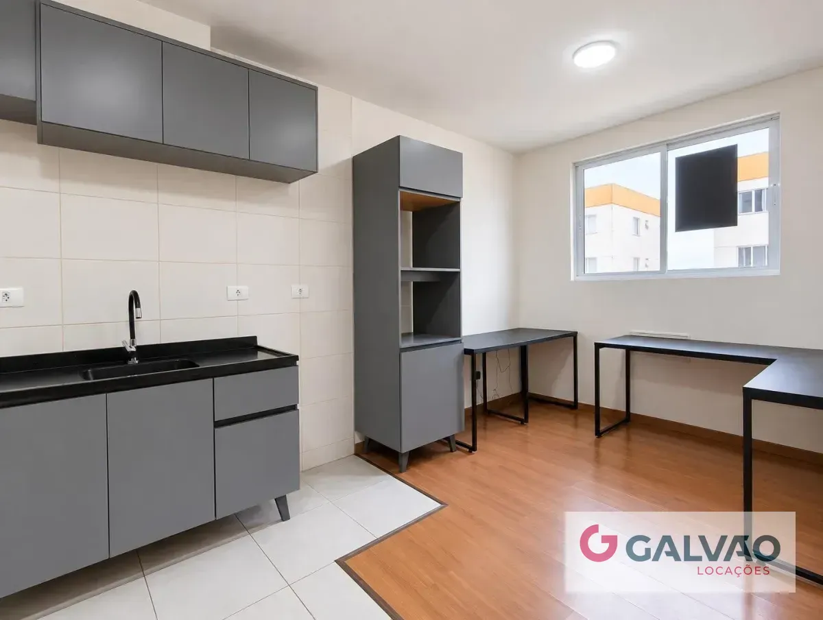 Home office in a one-bedroom apartment, 28 m²