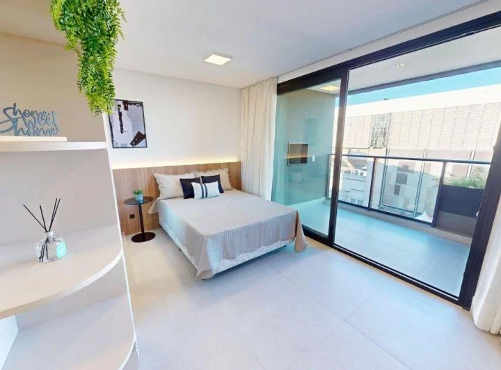 Apartamento mobiliado de 30 m² com 1 quarto e varanda — photo 2