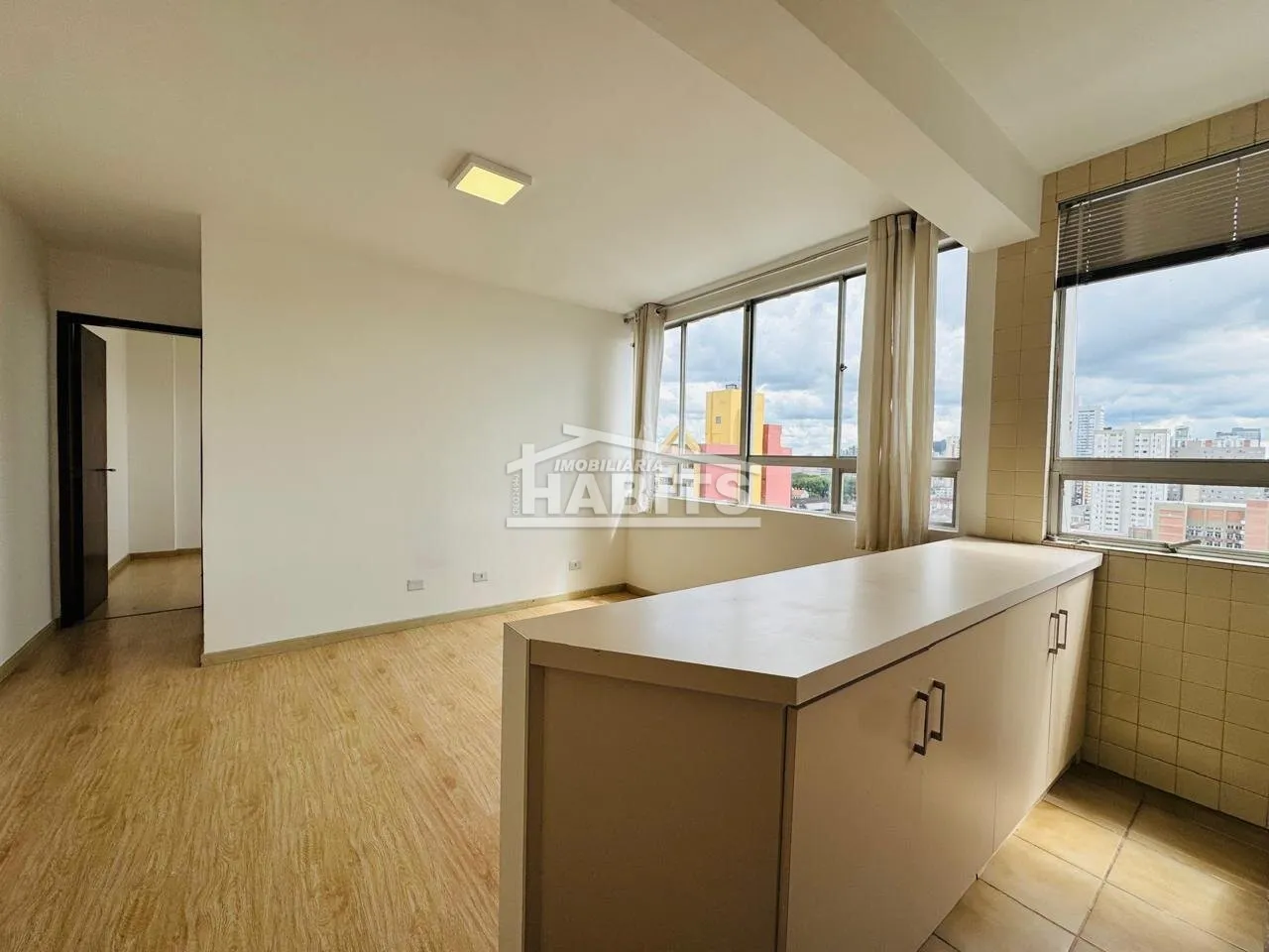 Wood or laminate floors in a one-bedroom apartment, 35 m² — photo 13