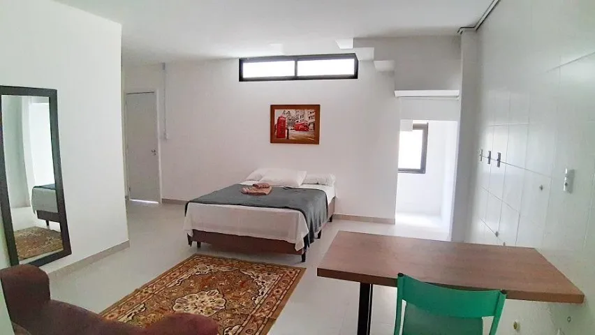 Furnished studio, 20 m², with a washing machine