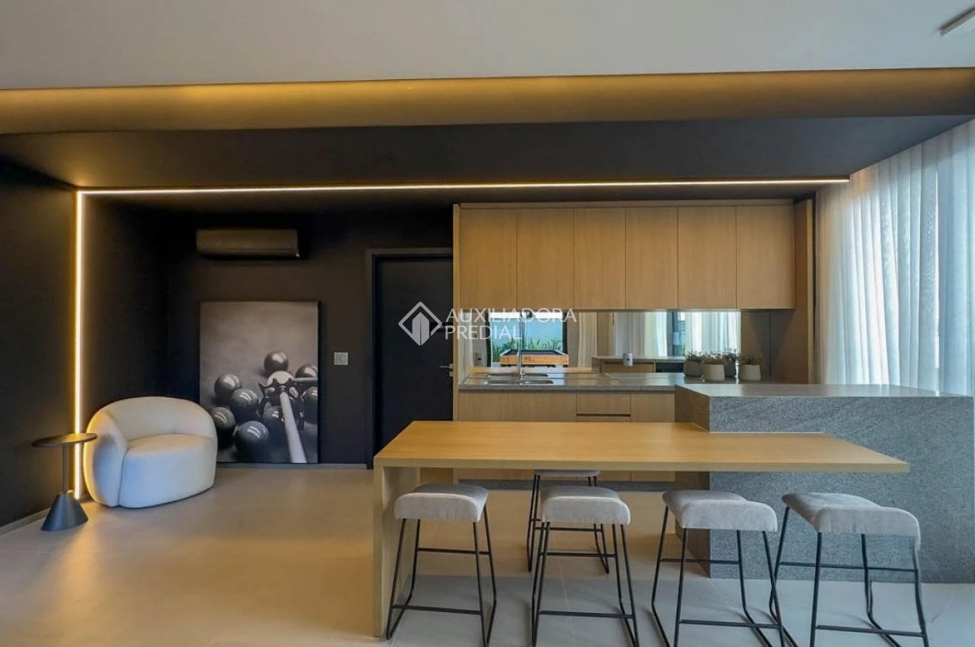 2-bedroom apartment with open kitchen and gas stove — photo 20