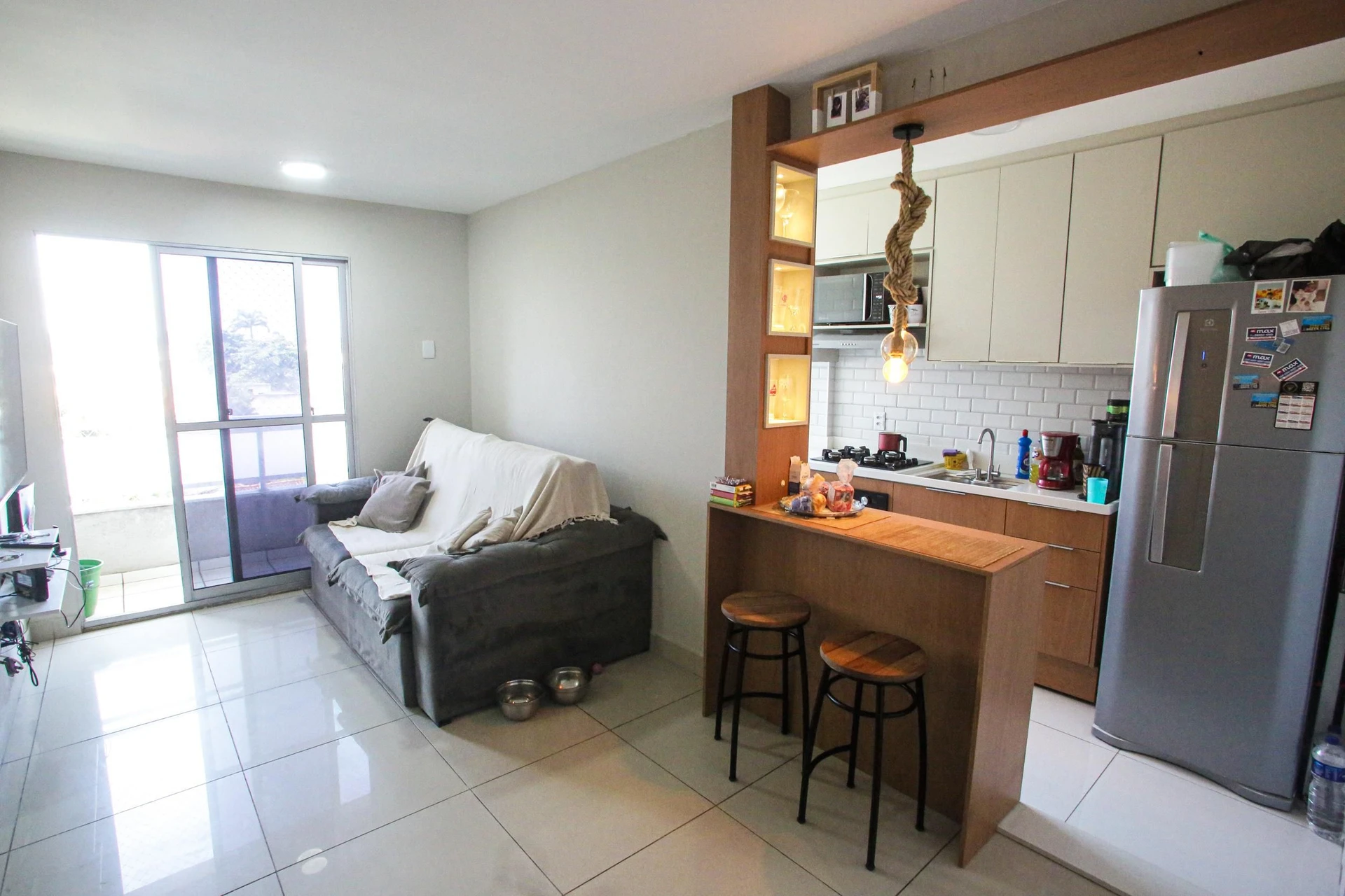 Home office in a 2-bedroom apartment, 54 m²