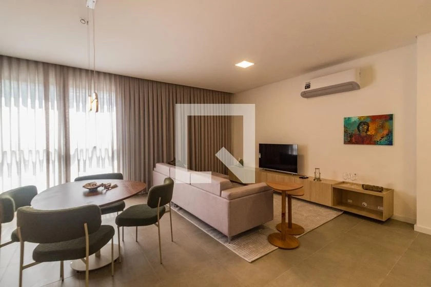Furnished studio with 1 bedroom and open-plan kitchen — photo 5