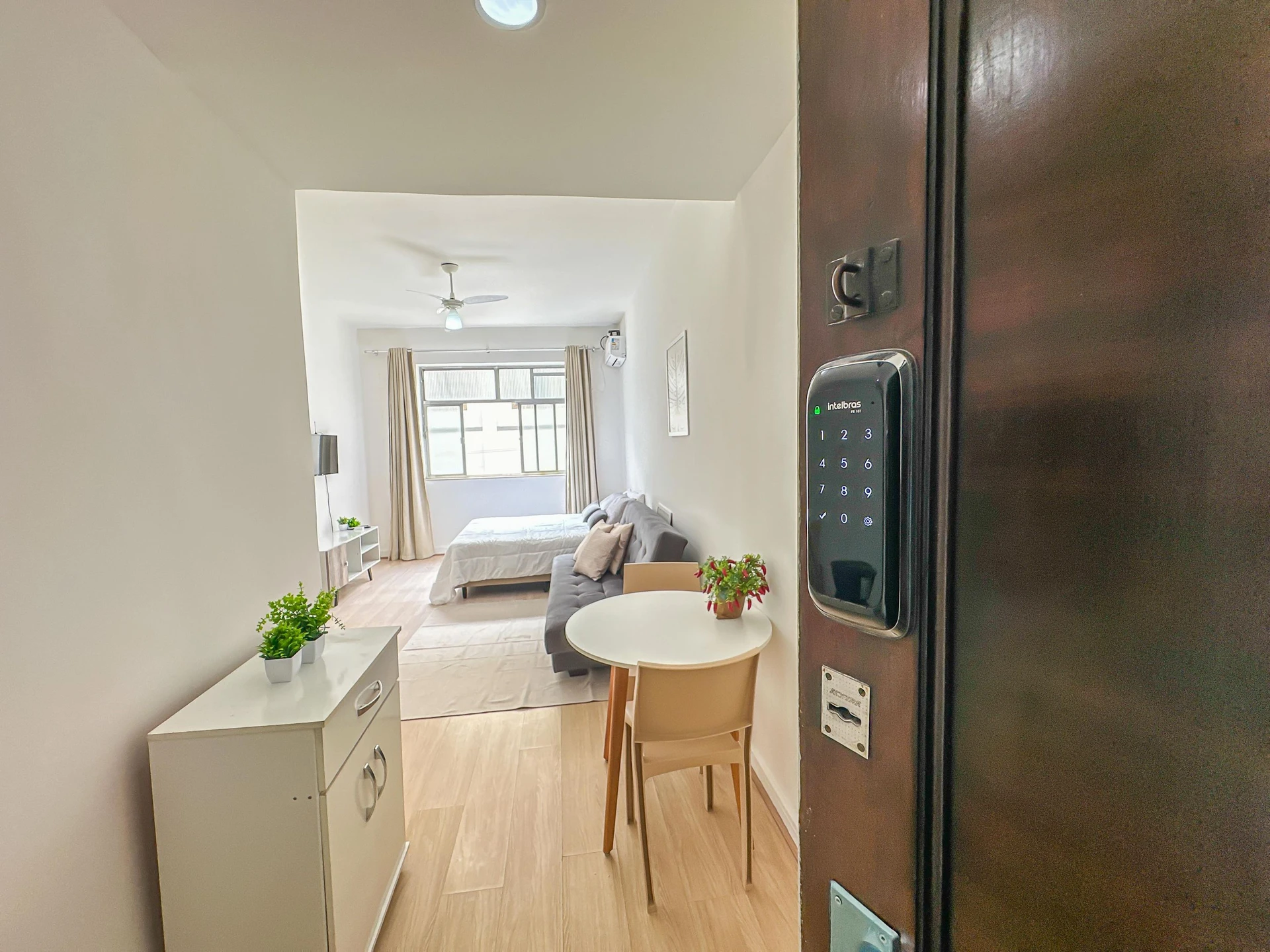 Furnished studio, 30 m², with wood or laminate floors — photo 13