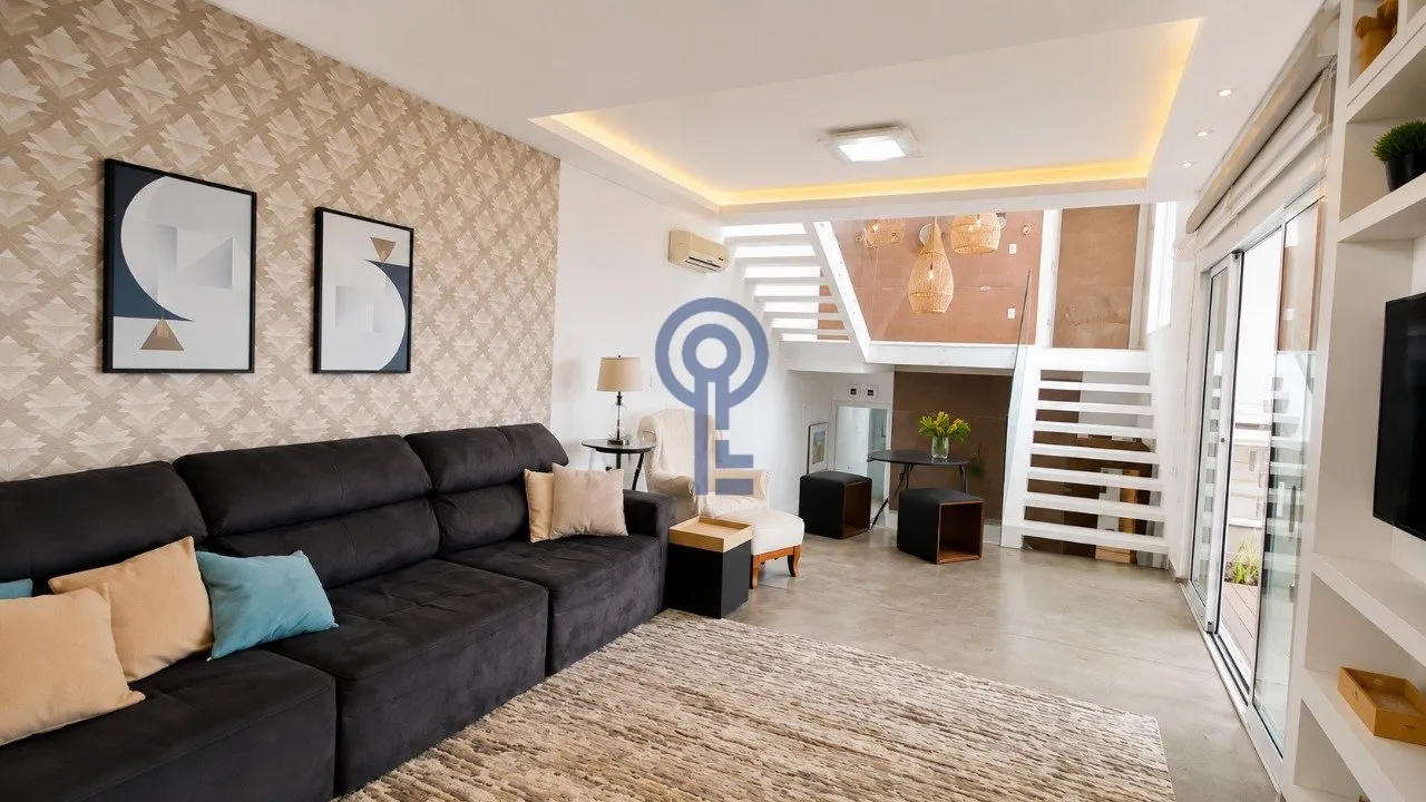Furnished 3-bedroom house with open-plan kitchen — photo 8