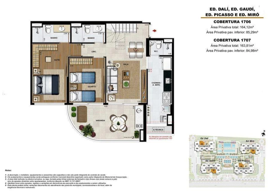 Furnished apartment with an enclosed balcony — photo 30