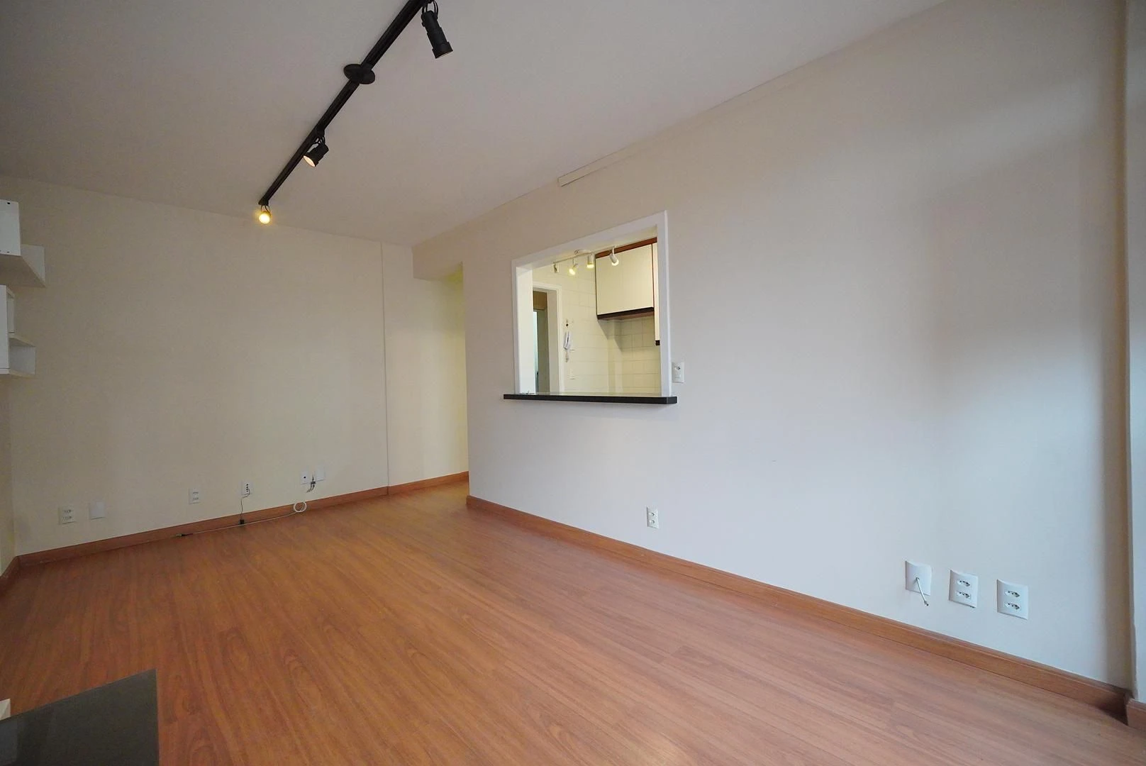 Wood or laminate floors in a one-bedroom apartment, 48 m² — photo 10