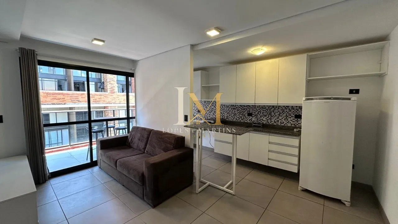 Apartamento amueblado de 1 dormitorio con cocina abierta