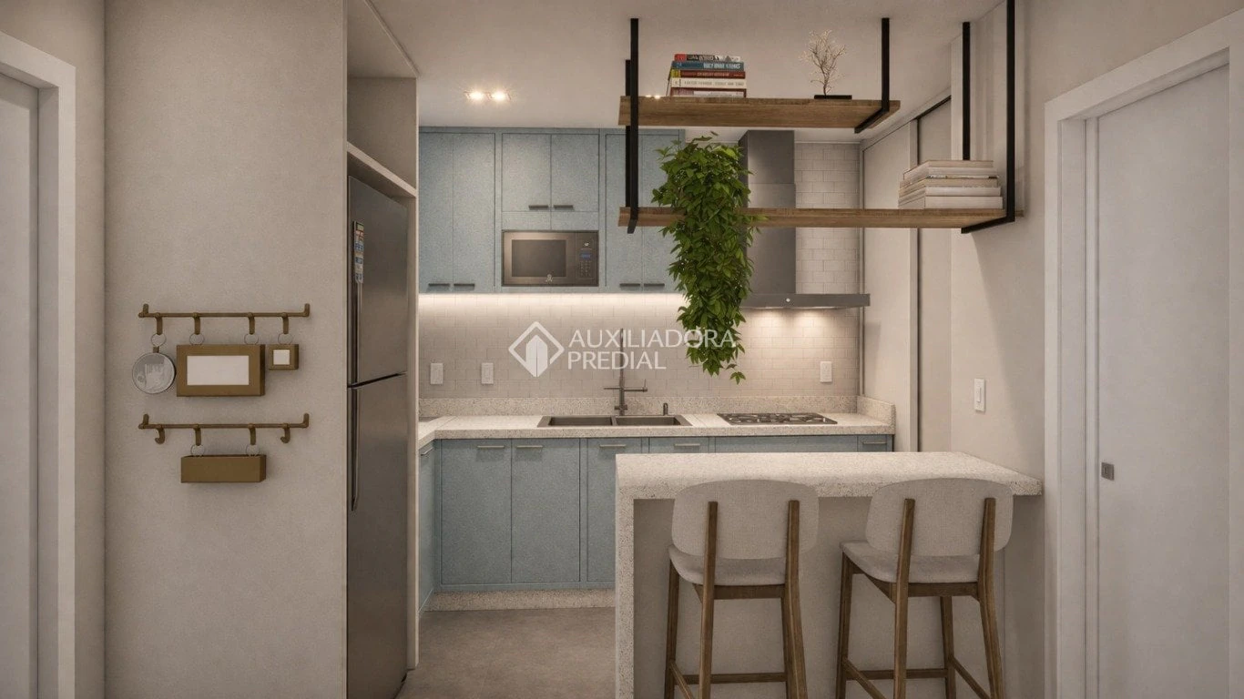 Apartamento mobiliado de 1 quarto em condomínio com academia — photo 2