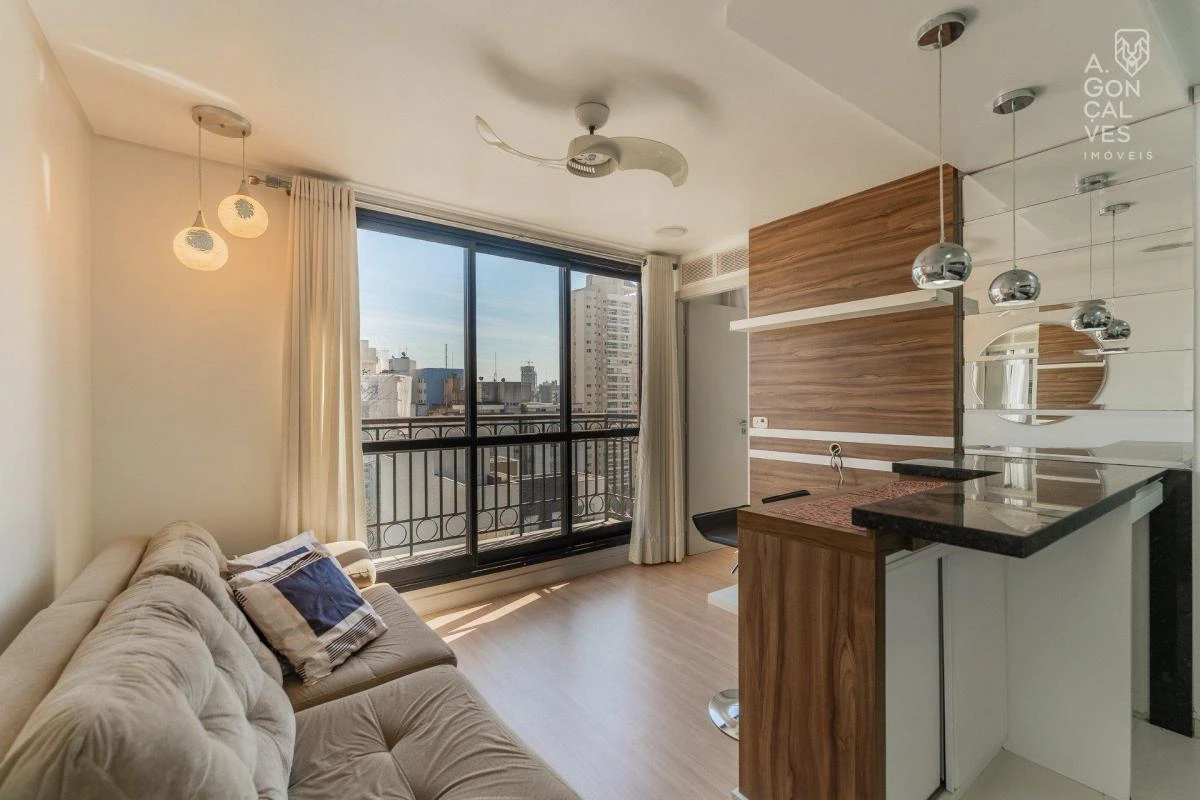 Меблированная квартира 45 м² с 1 спальней и местом