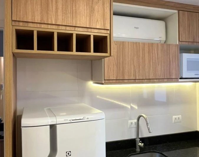 Apartamento de 20 m² com 1 dormitório e 1 banheiro