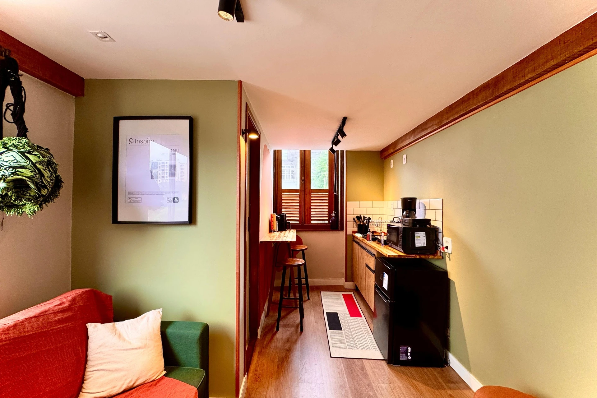 1 quarto e piso de madeira ou laminado: apartamento de 24 m² — photo 9