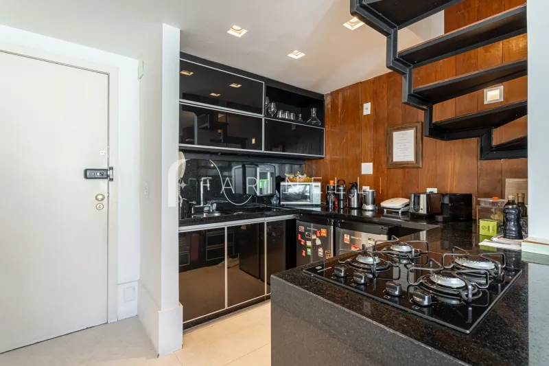 Furnished duplex apartment with 1 bedroom and 3 bathrooms — photo 14