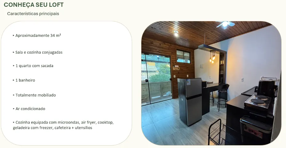 Casa mobiliada com cozinha aberta e 1 quarto — photo 2