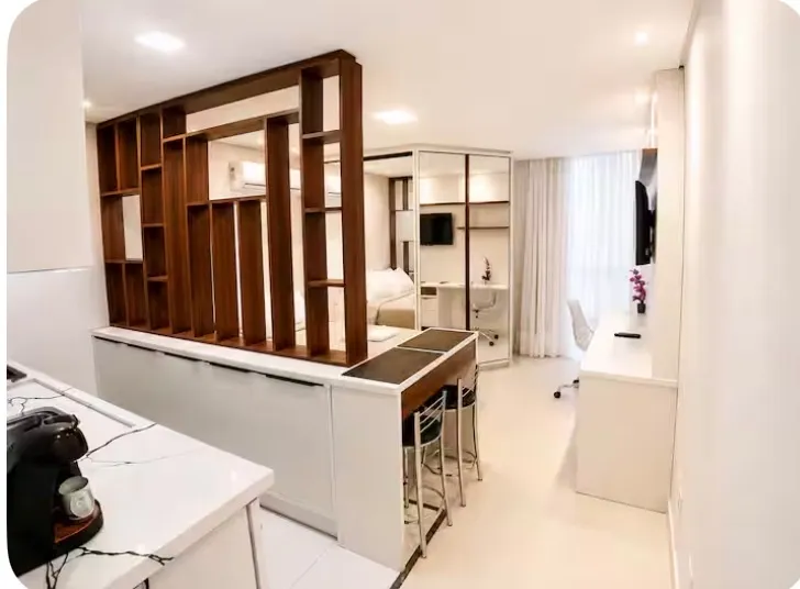 Home office in a one-bedroom apartment, 30 m²