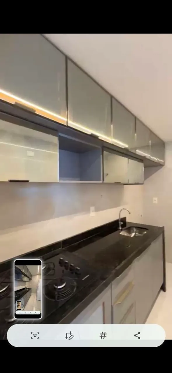 Furnished apartment with an open-plan kitchen and gas stove — photo 4