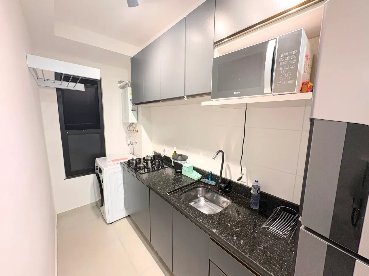 33 m² apartment with a washing machine and a dryer — photo 4