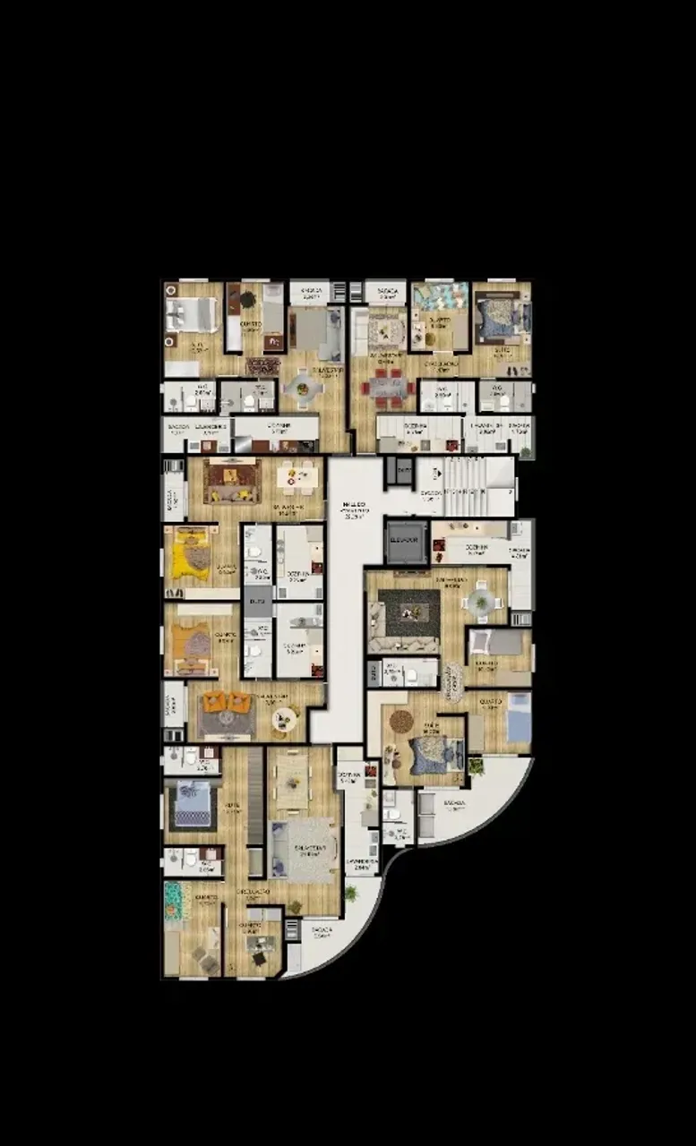Apartamento de 3 dormitorios con 2 baños y balcón cerrado — photo 16