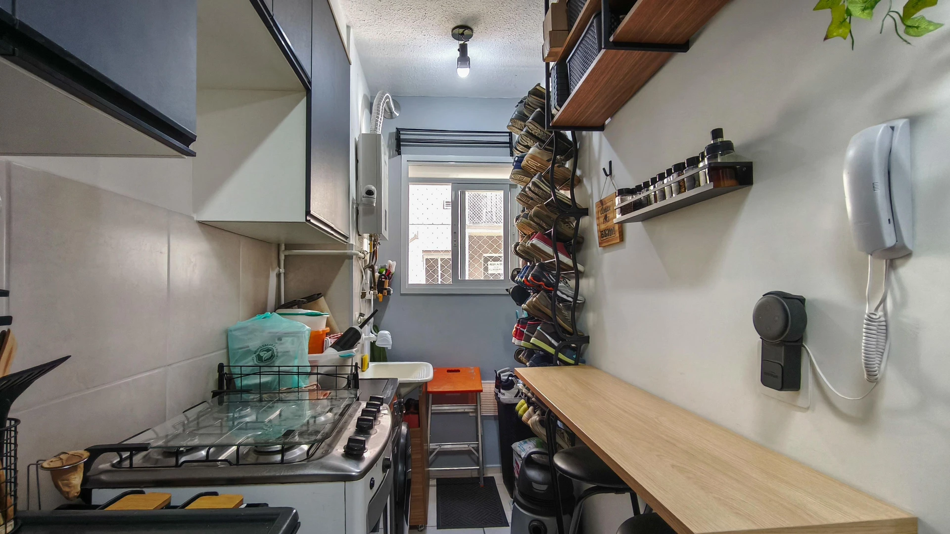 Home office in a one-bedroom apartment, 32 m² — photo 49