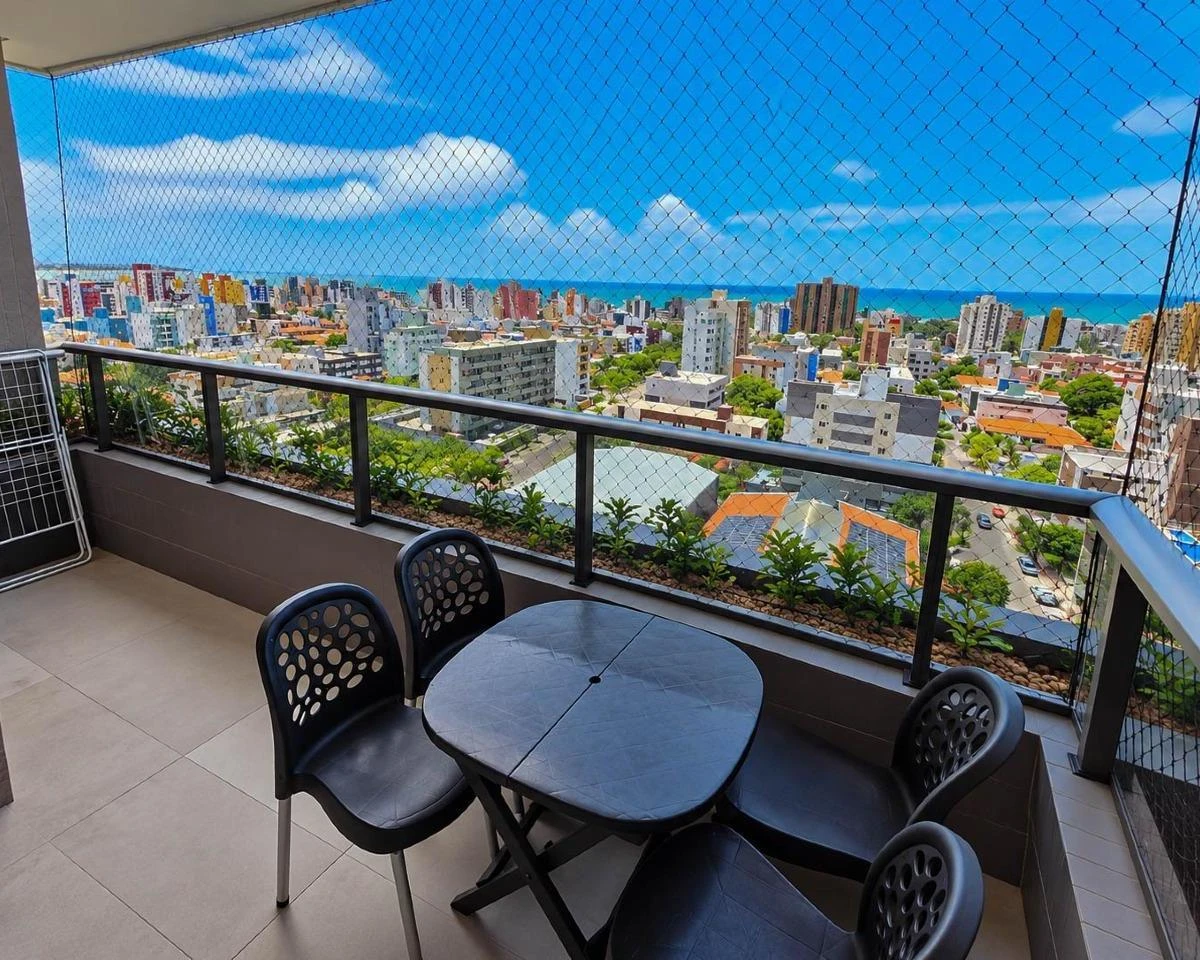 60 m² apartment with a water view and a washing machine