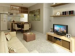 Furnished 2-bedroom apartment with open-plan kitchen