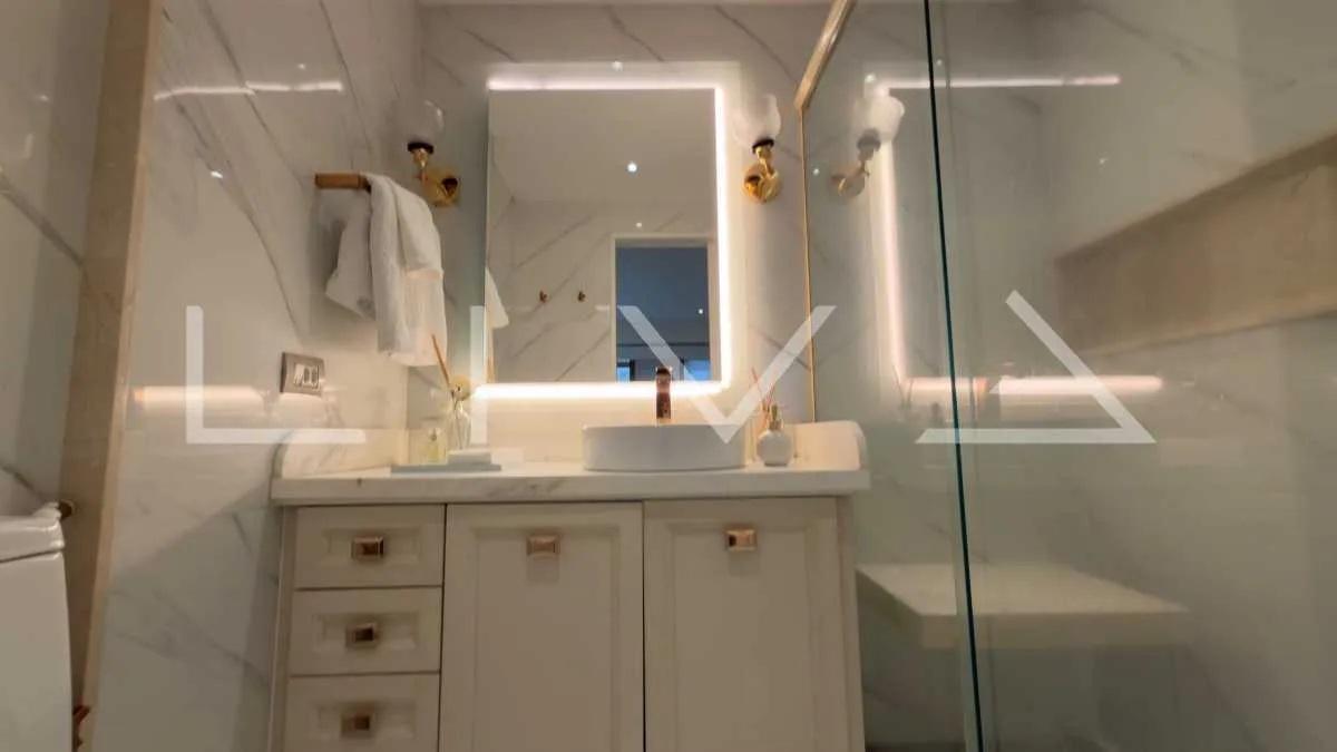Furnished apartment, 80 m², with a washing machine — photo 14