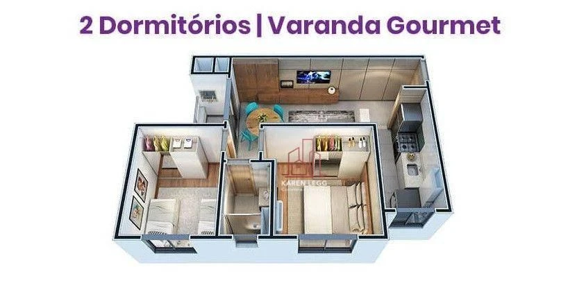 2-bedroom apartment with 2 bathrooms, 53 m² — photo 41