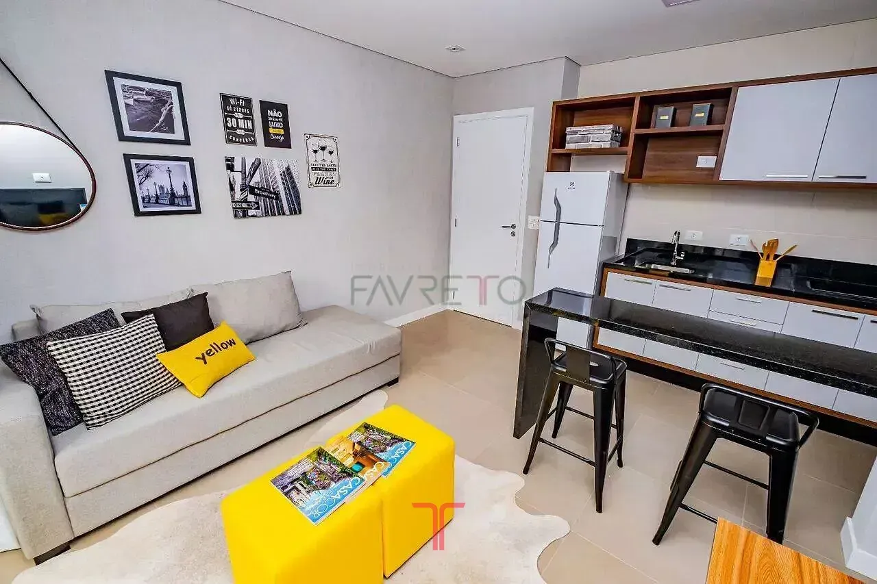 Furnished 1-bedroom apartment with 34 m² and balcony — photo 26