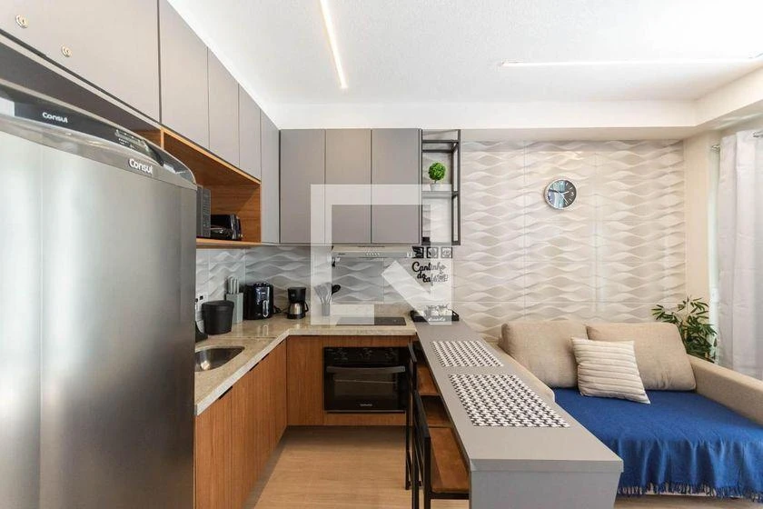 Apartamento mobiliado de 1 quarto com 30 m² e banheiro — photo 3