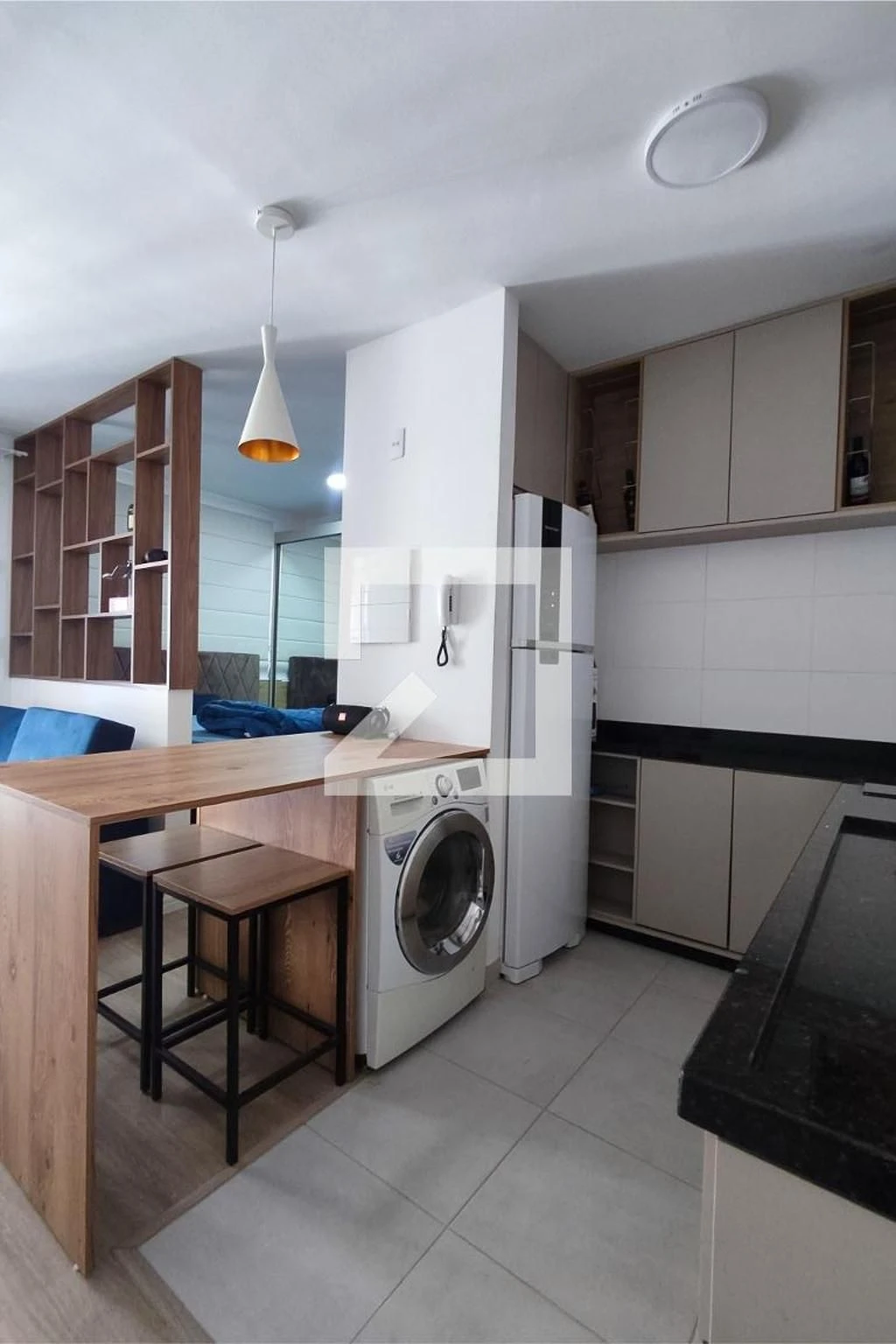 Washing machine in a one-bedroom apartment, 33 m² — photo 12