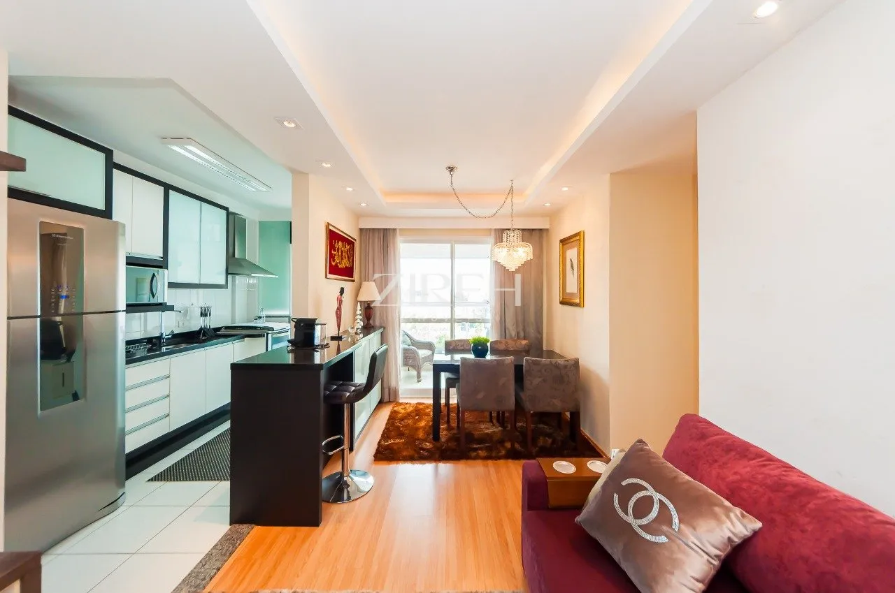 3 quartos e espaço de home office: apartamento de 70 m²